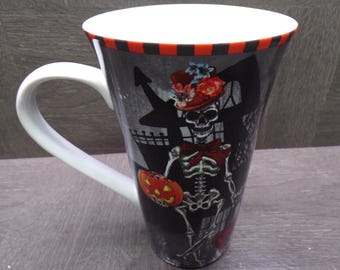 2605 222 Fifth Dapper Skeleton 6.25" Latte Mug