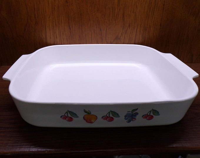 2503 Corning Ware A-21-B-N Fruit Basket Vintage 12.25"x10.5"x2.5" Open Roaster Lasagna Casserole Pan - Great Condition