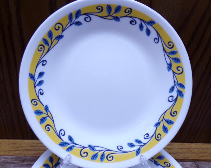 2509 Corelle Casa Bella Flora Vista 6.75" Dessert / Snack / Bread Plates Set of 6 - Great Condition
