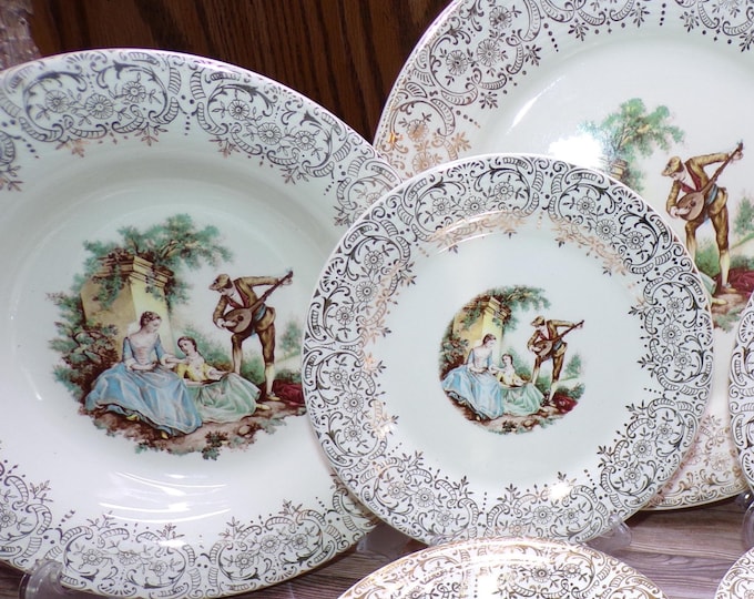 2510 American Limoges triumph ITS284 Fine China Warranted 22K Gold Dinnerware - Good Condition Some Crazing Choose from List: