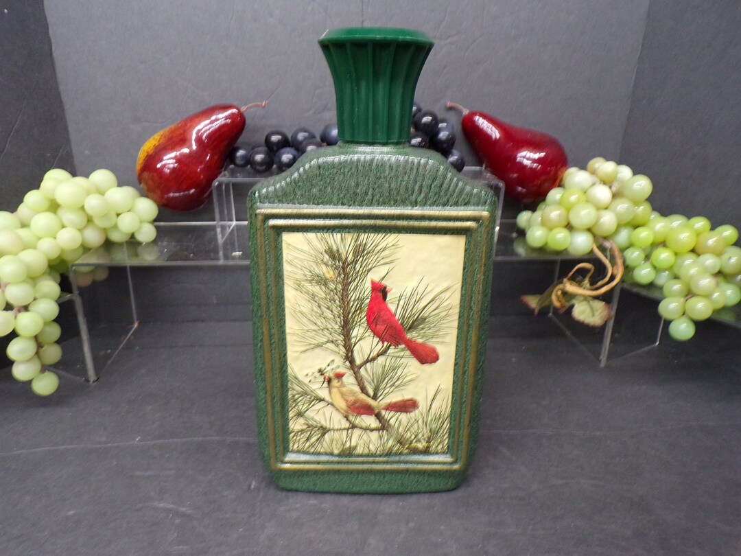 2308049 Vintage 10 Jim Beam Beams Choice Cardinal Bird Art Bottle