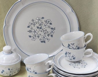 2311 Covington Edition Avondale Stoneware w/ Blue & White Flowers- Japan- Good Condition No Chips or Cracks Choose from List:
