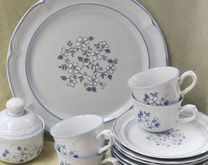 2311 Covington Edition Avondale Stoneware w/ Blue & White Flowers- Japan- Good Condition No Chips or Cracks Choose from List: