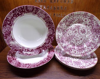 2505 222 Fifth Malva Rosa Fine Porcelain Dinnerware 5 pc Set