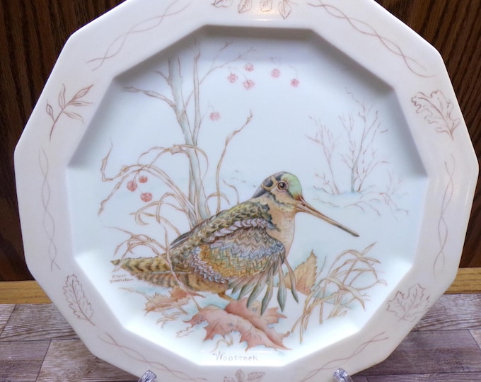 2509 Woodcock Vintage 10.75" Collector Plate by Rosenthal Germany - Excellent Condition