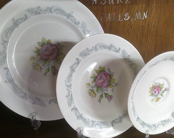 2412 Royal Doulton Chantilly Rose H-4857 Dinnerware Made in England - Good Condition Choose from List: