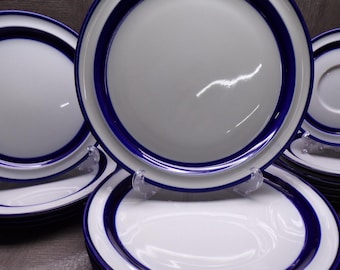 2608 Noritake Primastone Genuine Stoneware Fjord Blue B951 - Light Scratches