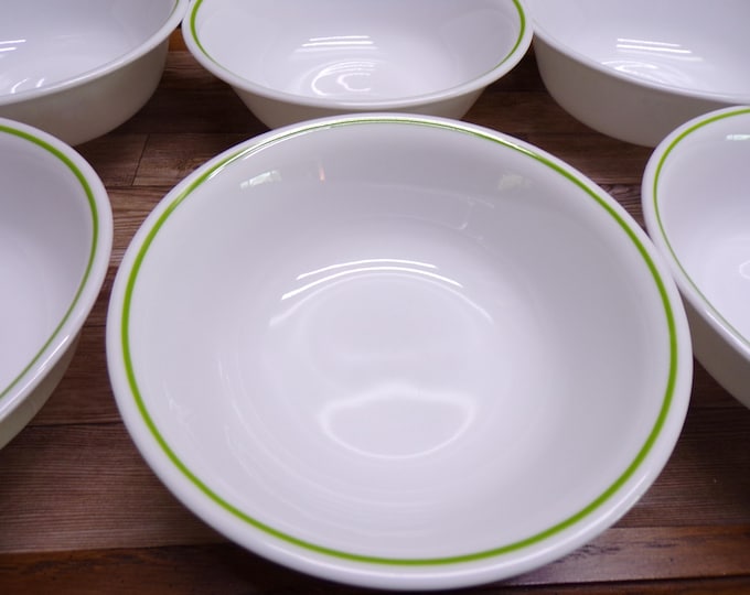 2508 Corelle Wildflower Spring Bouquet Vintage 6.25" Soup / Cereal Bowls Set of 6 - Great Condition