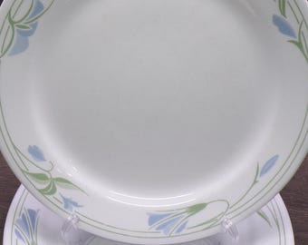 2607 Corelle Blue Wreath Vintage 10.25" Dinner Plates Set of 4