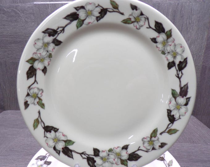 2602 Shenango China Northern Dogwood 6.75" Desert / Bread Plates Vintage Restaurant Quality Set of 7 - New Castle, PA USA- Great Condition