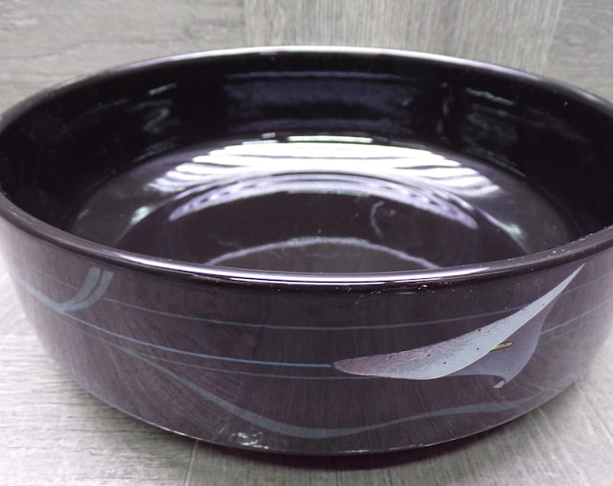 2605 Mikasa Galleria FK701 Opus Black 8.5" Serving Bowl