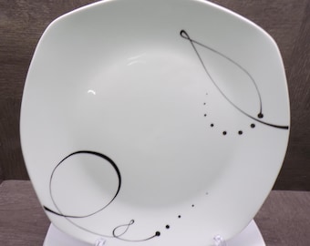 2605 Tabletops Gallery Pescara 10" Vintage Porcelain Dinner Plates Set of 4