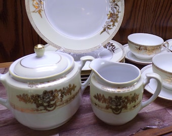 2509 Noritake Gold Floral Vintage Hand-painted China Dinnerware Good Condition Choose From List: