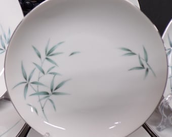 2306 Bamboo Aqua Japanese Sone China Vintage 16 Pc Set - Tea