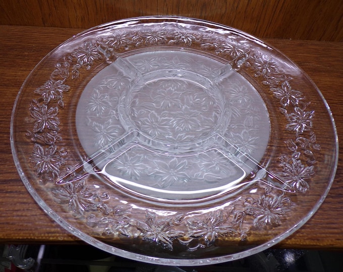 2505 Vintage Princess House Fantasia 13" Sectional Divided Serving Platter - Great Condition