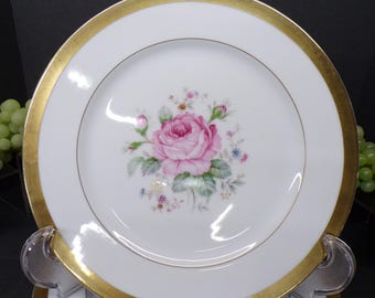 2305 Style House Dresden Bouquet Fine China 10.5" Dinner Plates Set of 4