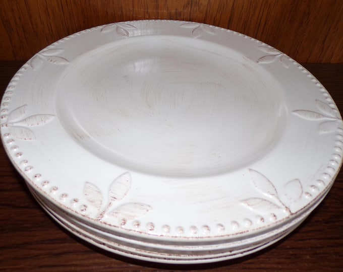 2506 Signature Housewares Sorrento 2001 Vintage 11.25" Dinner Plates Set of 5 by Debby Segura - Dish & Micro Safe Stoneware- Great Condition