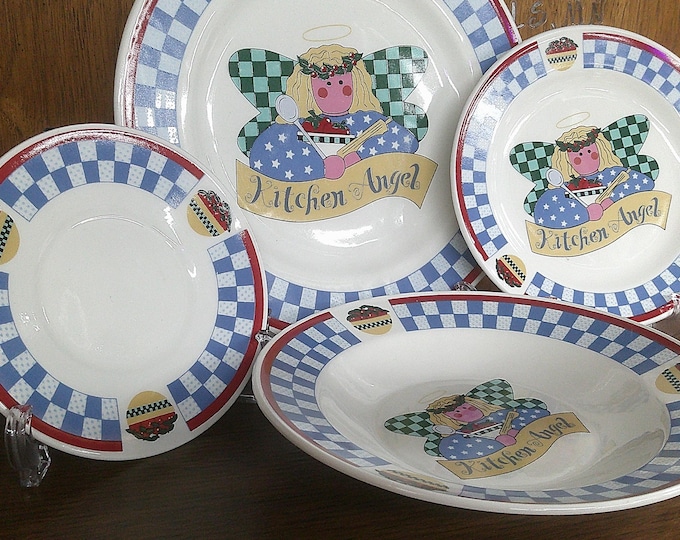 2411 Tabletops Unlimited Kitchen Angel Stoneware - Great Condition Choose from List: