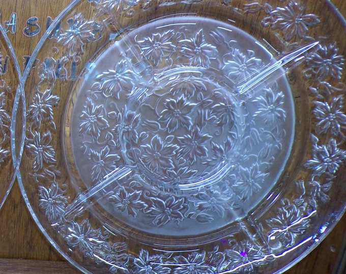 2505 Vintage Princess House Fantasia 13" Sectional Divided Serving Platter - Great Condition