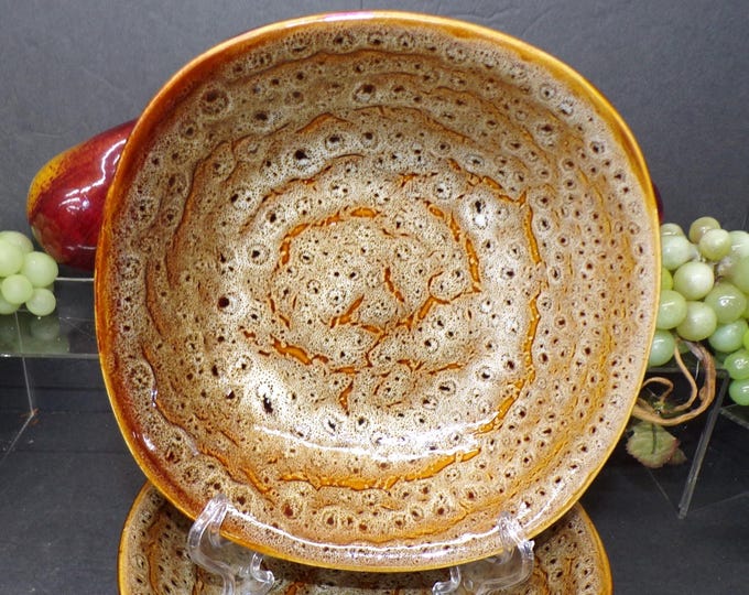 2307 Tabletops Gallery "Alamo" Hand Crafted, Hand Painted 7.75" Bowls Set of 5 - Excellent Condition