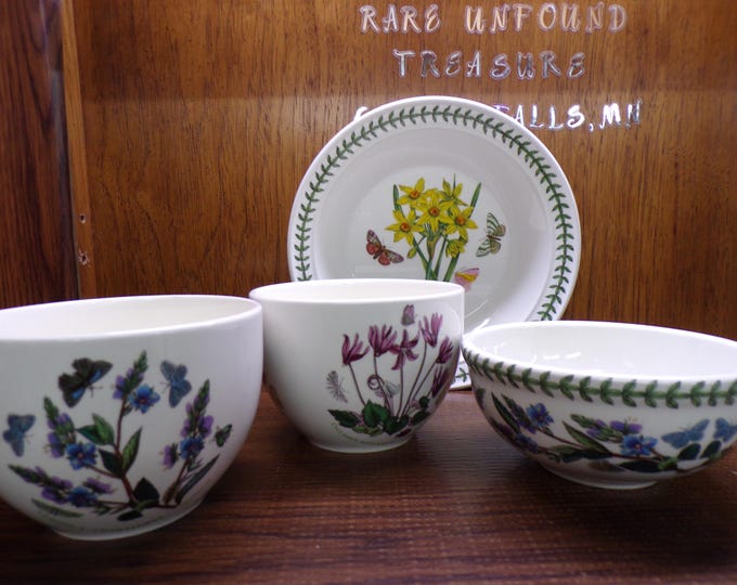 2506 Portmeirion The Botanic Garden Dinnerware Bowls by Susan Williams-Ellis Made in Britain - Excellent Condition - Choose from List: