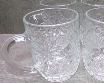 2606 Princess House Fantasia Vintage 10 oz. Coffee/ Tea Mugs Set of 4