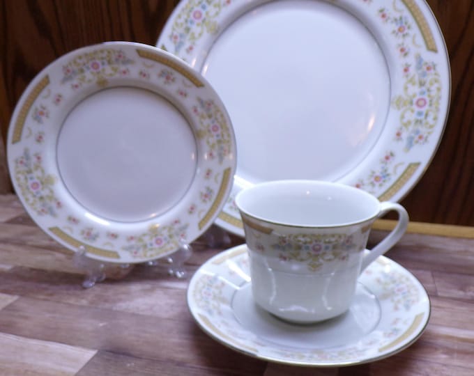 2509 Signature Collection Fine China Coronet #117 Platinum Rim Dinnerware - Made in Japan - Good Condition Choose from List: