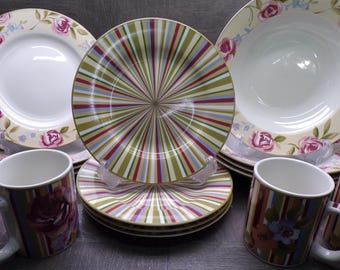 2608 Laura Ashley Lifestyles Hampshire Floral Stoneware - Choose: