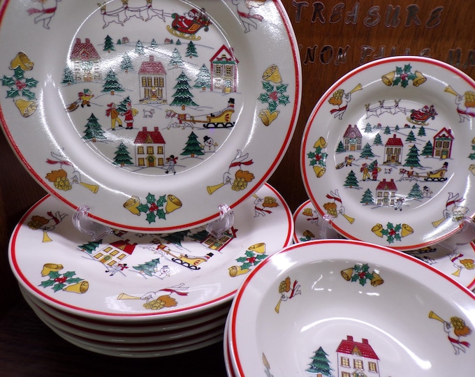 2506 Jamestown China Vintage 1987 The Joy of Christmas Stoneware - Great Condition Choose From List:
