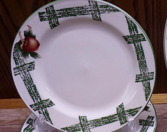 2511 Citation Cades Cove Collection Orchard Apple Vintage 7.5" Plate Set of 4