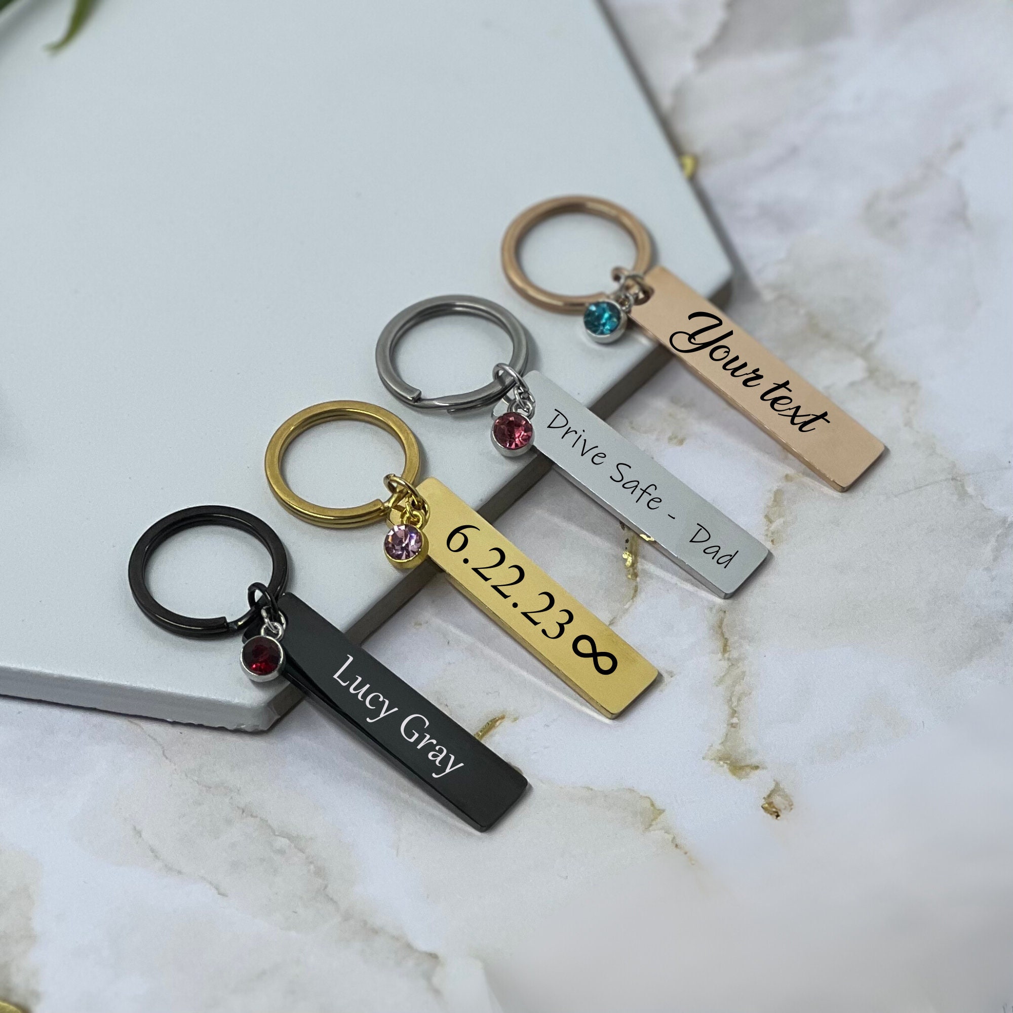 Key Chain, Custom fit for Car, Metal Key Chain Charm Business Key Chai –  FAMILY GIFTS
