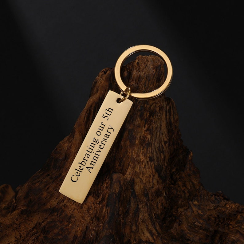 Rectangular Engraved Key Rings Personalized Keyring, Personalized Keychain,gift for Christmas ...