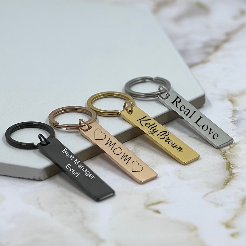 Stainless Steel Metal Custom Keychain Personalized Keychain for ...