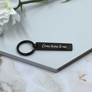 thumbnail image 2 of Personalized Stainless Steel Keychain - Custom Engraved Name Letter Key Ring Gift For Men Women 2 of 5