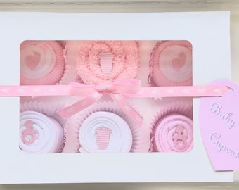 Baby's First Cupcakes Clothing Gift Set, Baby Cupcake Clothing Set, Unique Newborn Set, Baby Shower Gift Set