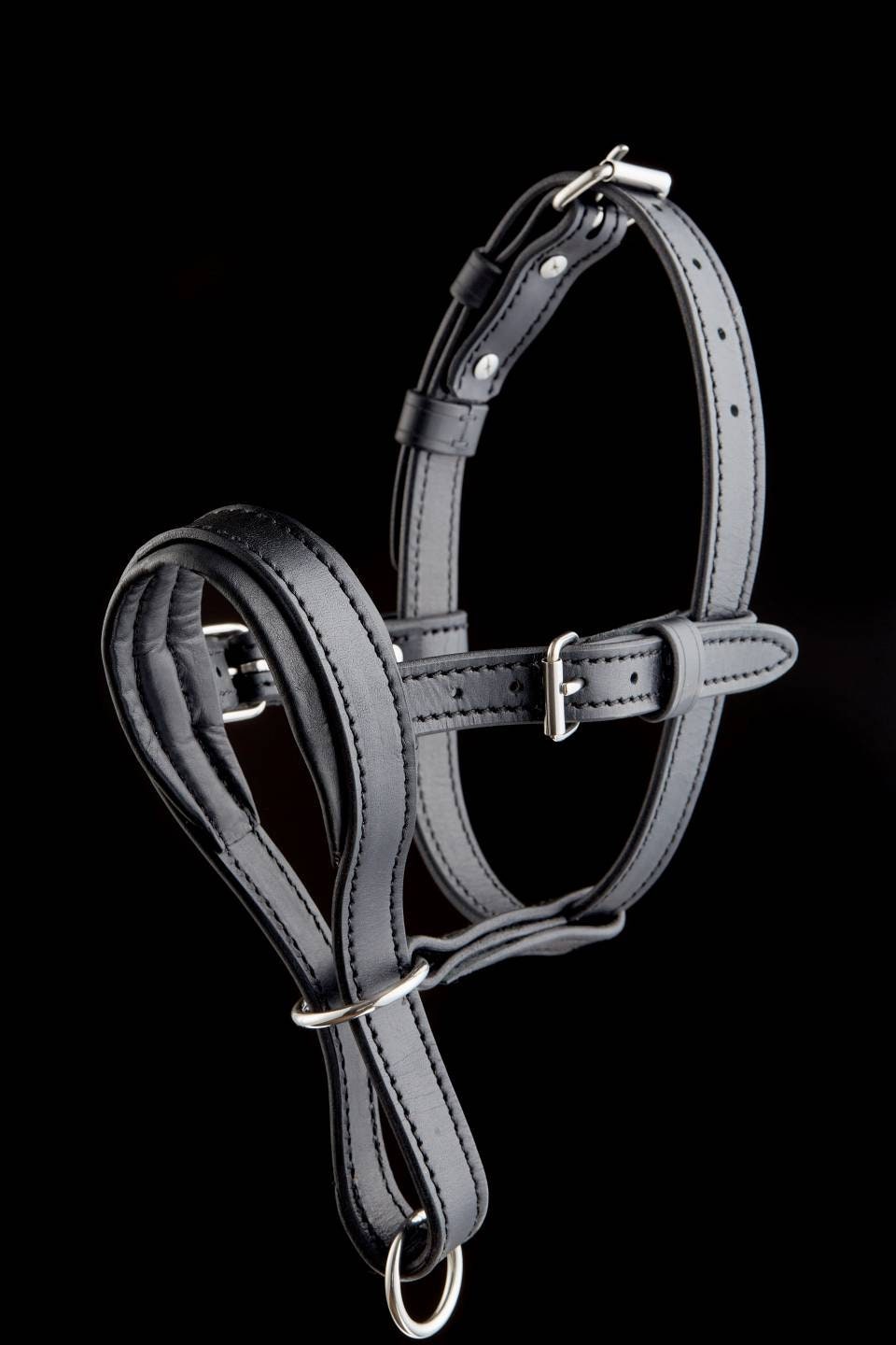 Leather Dog Halter Leather Head Collar Dog Head Collar Dog Etsy