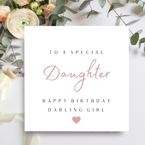 Carte d'anniversaire fille, joyeux anniversaire chérie, carte d'anniversaire pour une fille spéciale