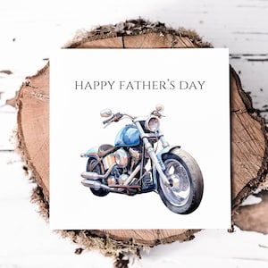 Carte de fête des pères en moto, carte pour motard, carte de passionné de moto, pour papa pour la fête des pères