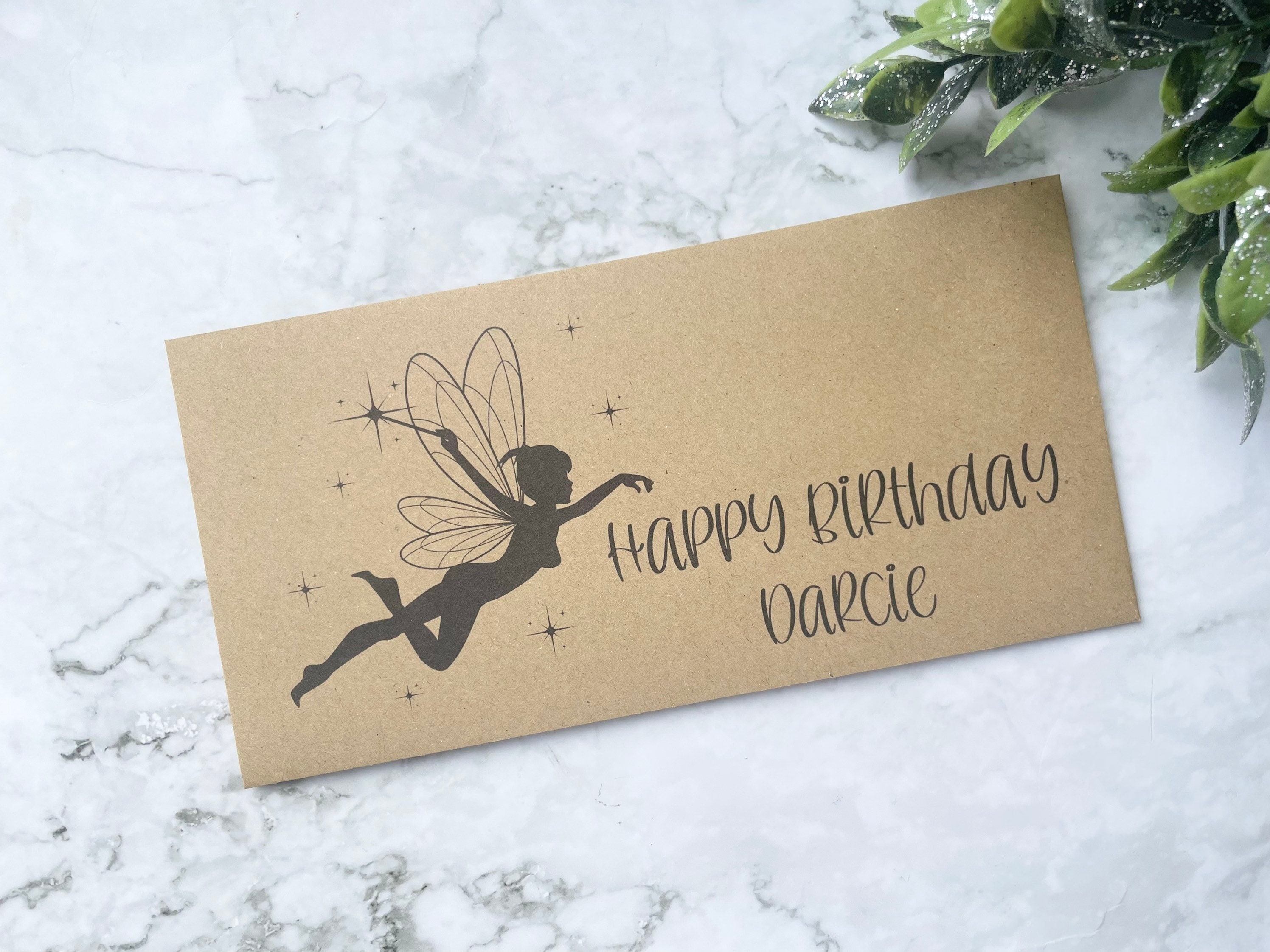 Personalised Gift Envelopes for Girls Birthday Fairy - Etsy UK