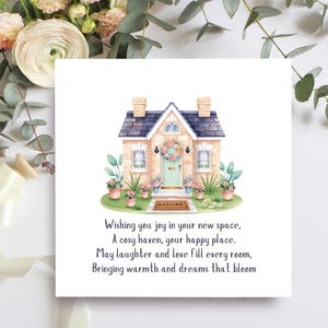 Handmade Housewarming Card Sentimental New Home Verse Etsy