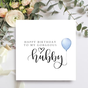 Feliz aniversário para meu lindo marido, cartão de aniversário para marido