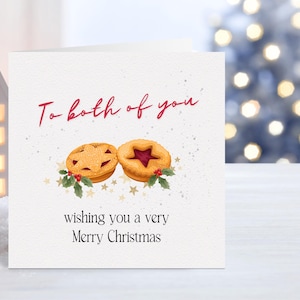 To The Both Of You Kerstkaart voor stellen, feestelijke kaart voor familieleden, vrienden of buren