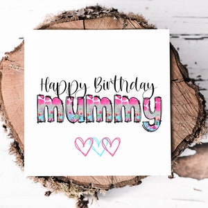 Grazioso biglietto per la mamma con un simpatico testo colorato, biglietto speciale per il compleanno della mamma, per la mamma dai bambini, biglietto fatto a mano e regali per la mamma