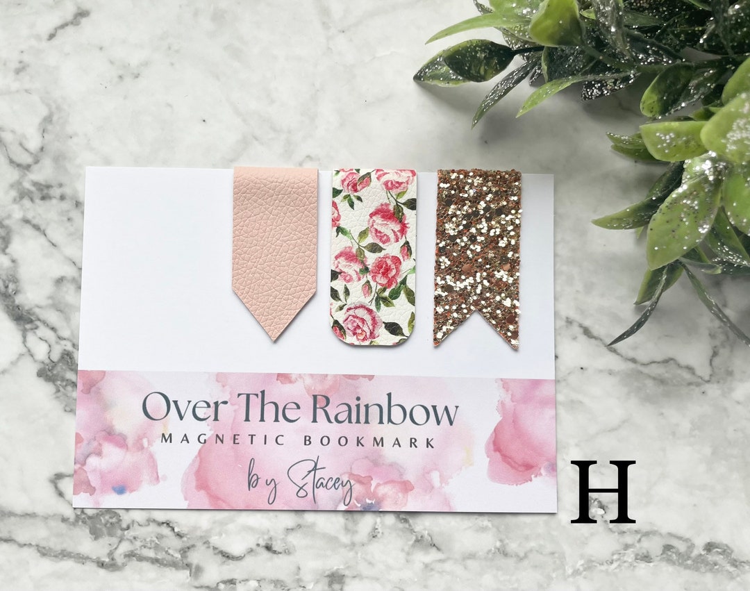 Faux Leather Bookmark Sets in Various Colours for Etsy UK