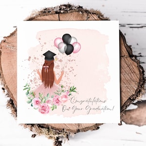 Cartão de formatura para filha, neta, sobrinha ou amiga, parabéns pela formatura na faculdade, universidade, parabéns pela formatura