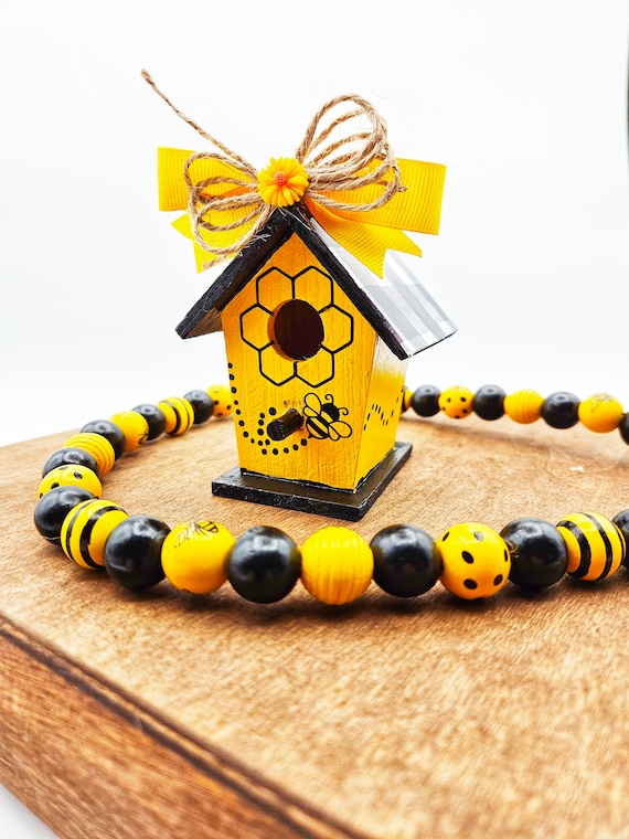 Wooden Bee Hive Bee Decor Bee Hive Bee Theme Bee Tiered -  in