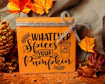 Fall Tiered Tray Sign, Farmhouse Pumpkin Spice Decor