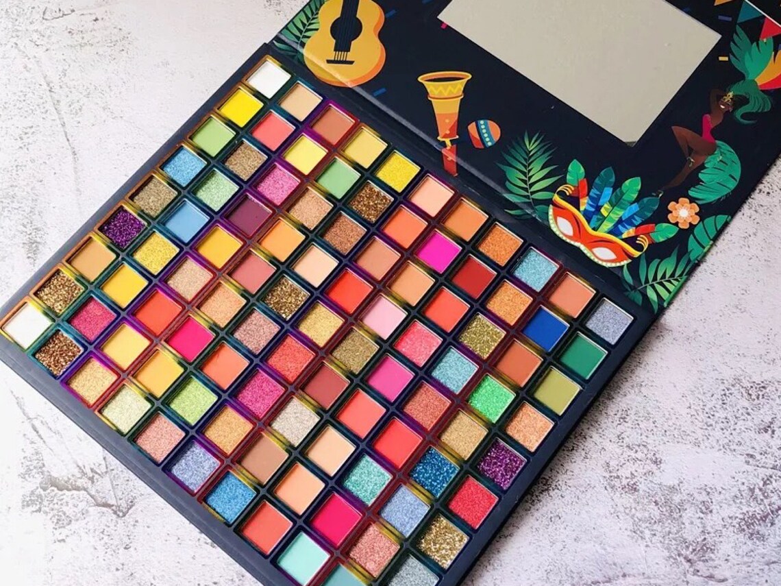 Brazilian Carnival Eyeshadow Palette / 99 Colours Etsy