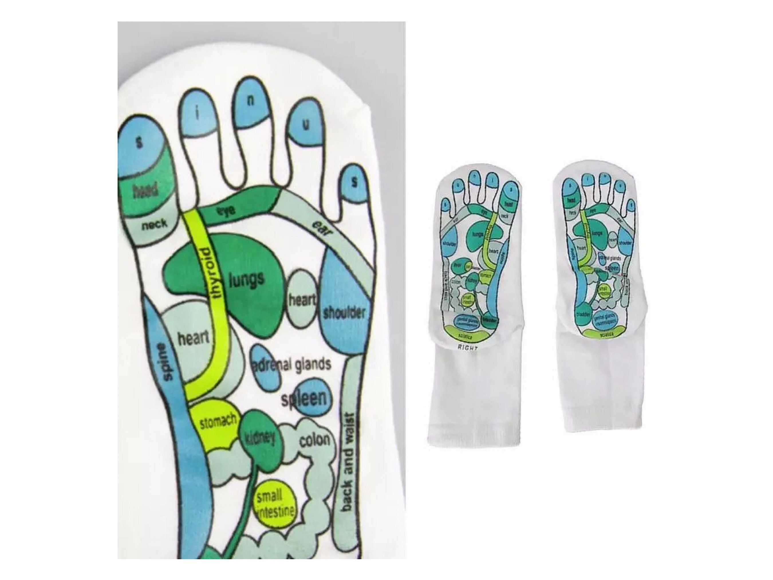 Acupressure Reflexology Socks Breathable Yoga Socks Self Etsy