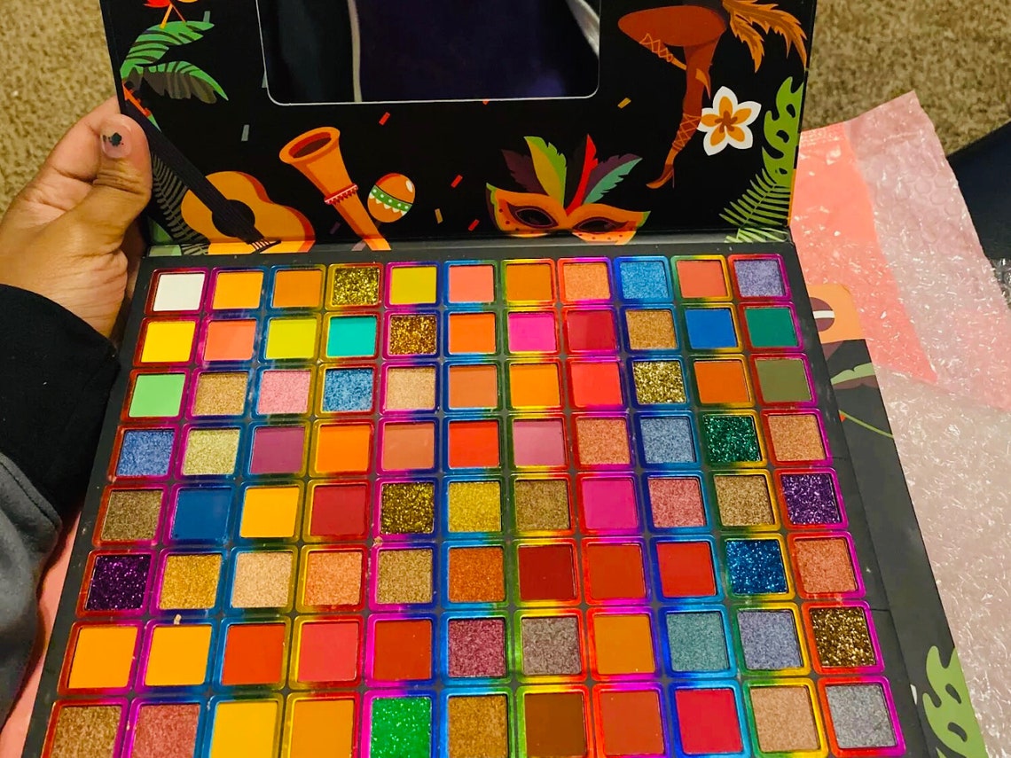 Brazilian Carnival Eyeshadow Palette / 99 Colours Etsy